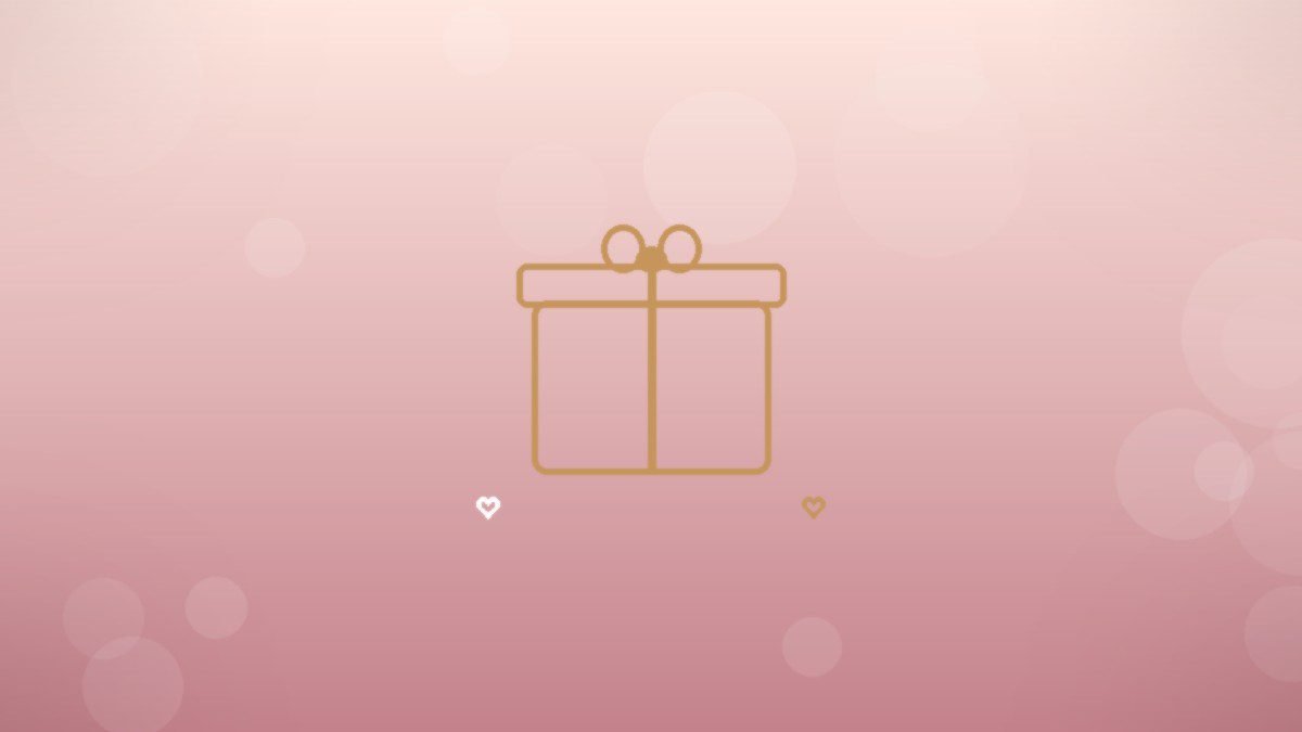 An elegant gift box tied with a ribbon on a soft blush background, representing L'AMOURBOX anniversary gifting